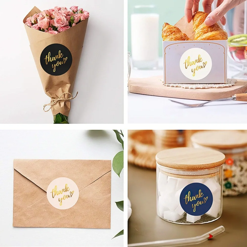 500 Thank You Stickers With Heart